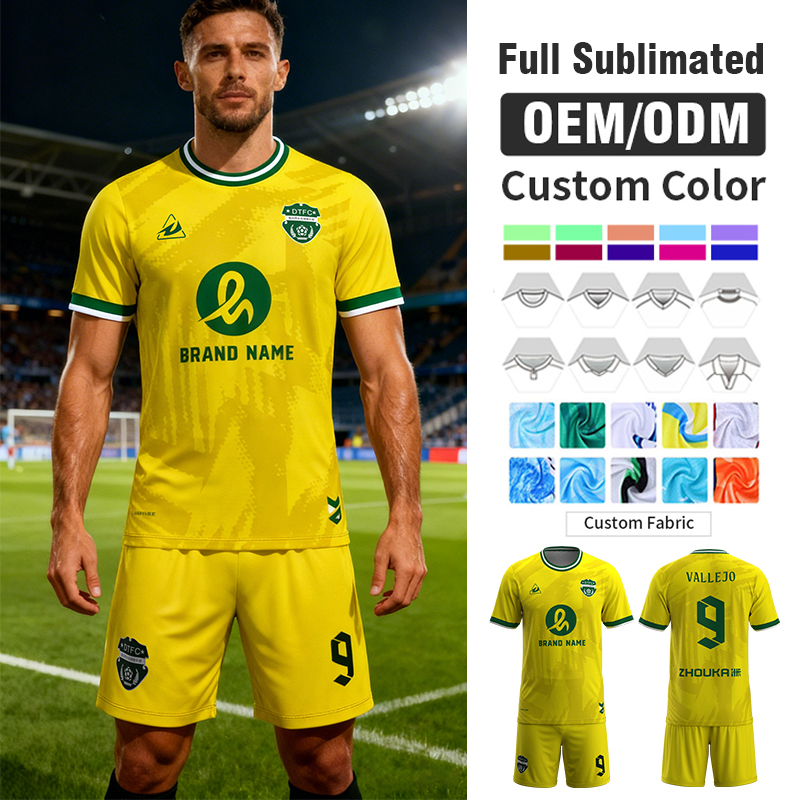 Custom Personalized Sublimation Polyester Soccer Uniform Set