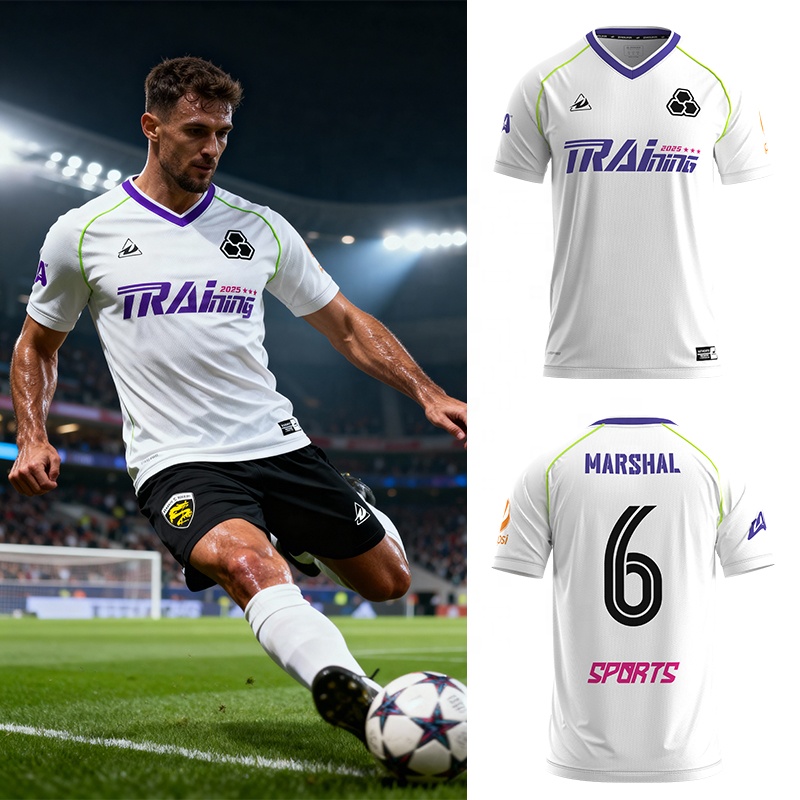 Factory Price Custom Heat-Transfer Logo Breathable Soccer Je