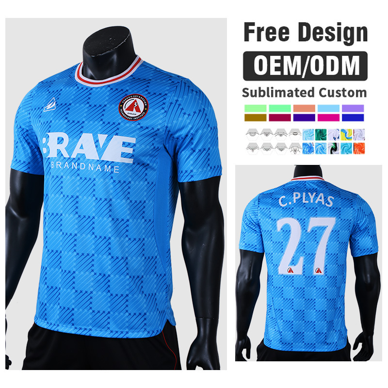 OEM Personalized Custom Sublimation Men's Soccer Jersey Poly