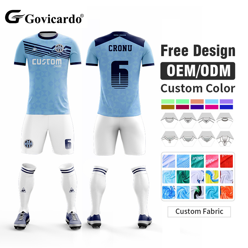 Professional Custom Soccer Jersey Breathable Polyester Sublimation Football Wear for Men Soccer Team Training and Match Uniform