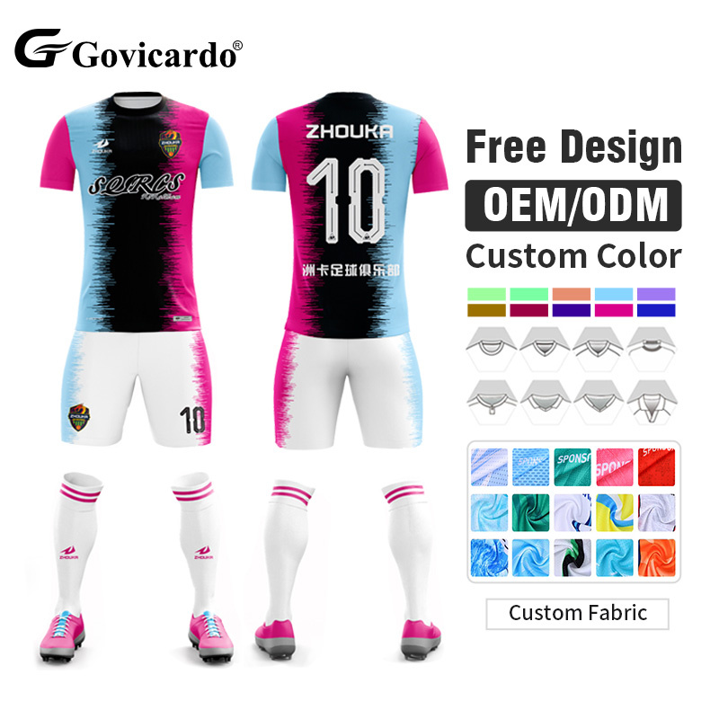 OEM Custom Retro Vintage Soccer Jersey Set Premium Quality Polyester Moisture Wicking Automated Cutting for Football Team