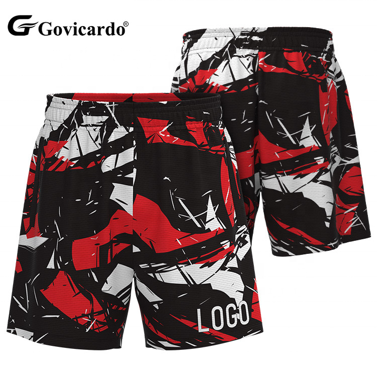 OEM Custom Sublimation Graffiti Graphic Pattern Men's Summer Sport Mesh Shorts Polyester Street Style Basketball Mesh Shorts
