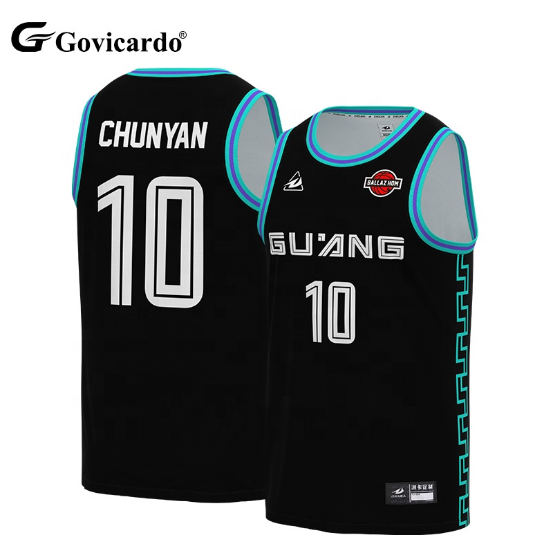 Wholesale Custom Embroidered Logo Basketball Uniform Jerseys