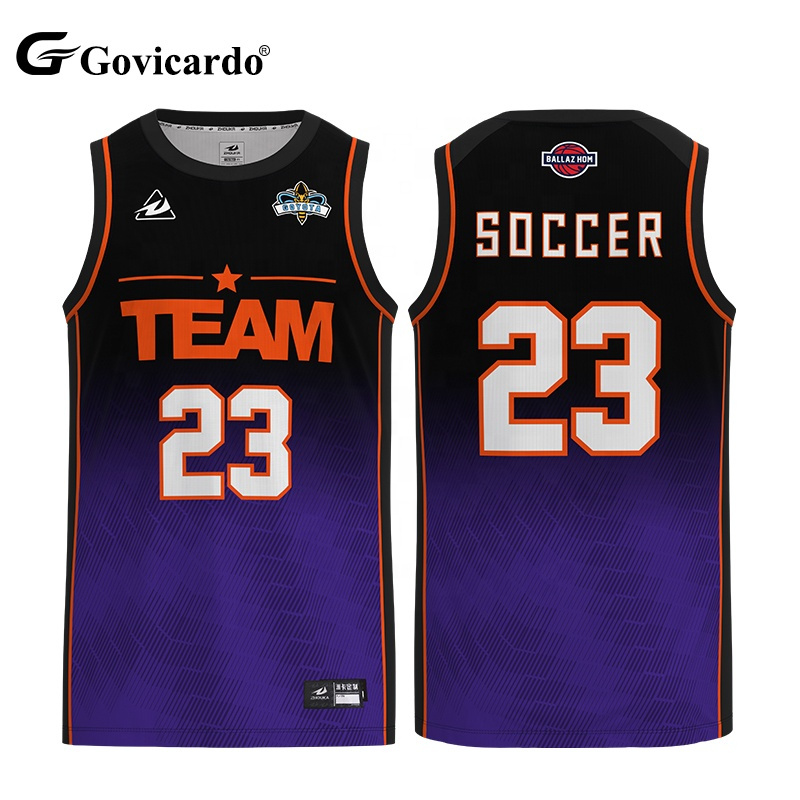 Custom Basketball Jersey Full Sublimation Print Stitch Baske