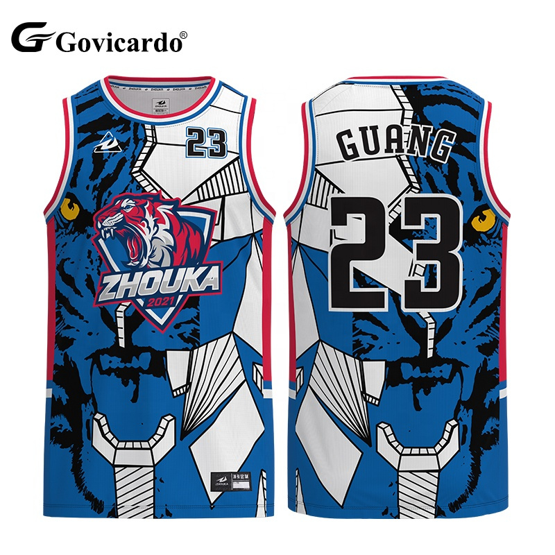 Customizable Breathable Reversible Basketball Jersey Set Per