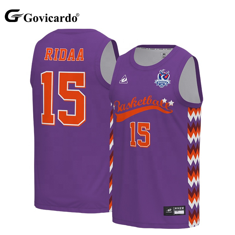 Custom Sublimation & Embroidery Men's Basketball Singlet Professional Design Color Logo Jersey Unique Uniform Shirt Set