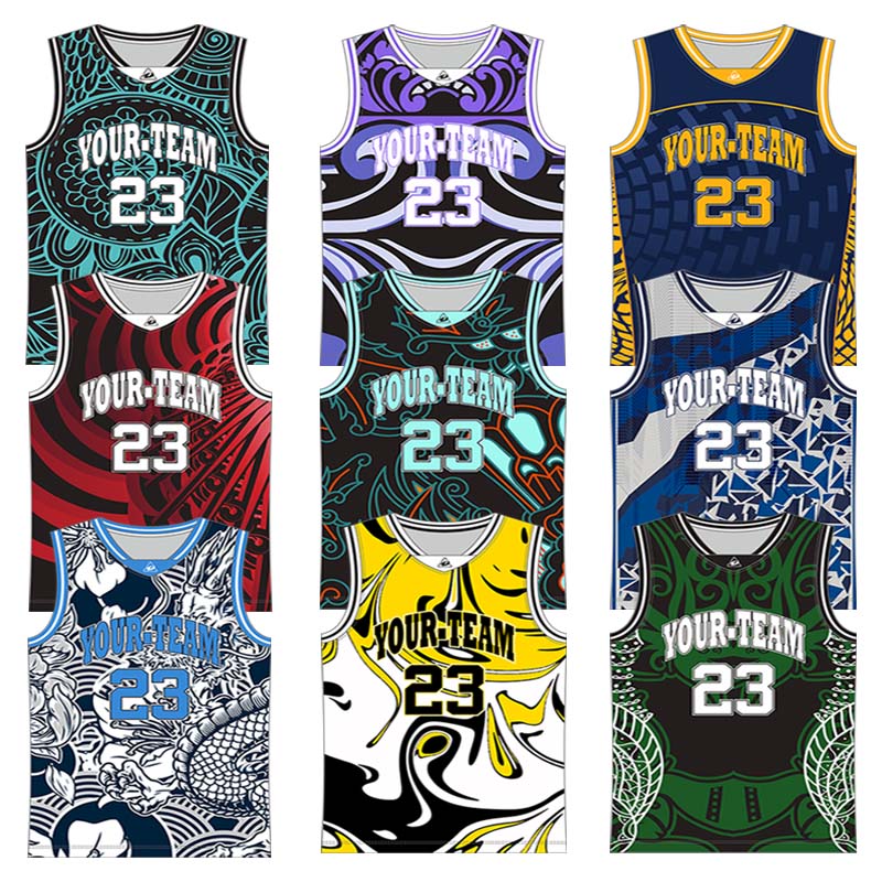 Custom Top Quality Sublimation Embroidery Street-Ball Style 