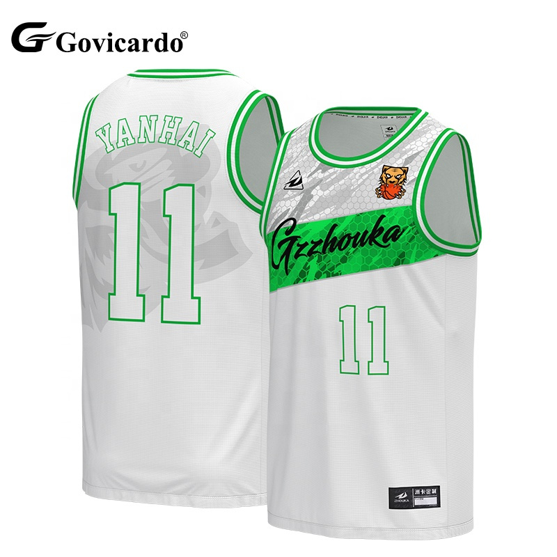 Wholesale Custom High Quality Sublimation Men'S Mesh Basketball Singlets Latest Design Team Basketball Jersey Uniform Tops