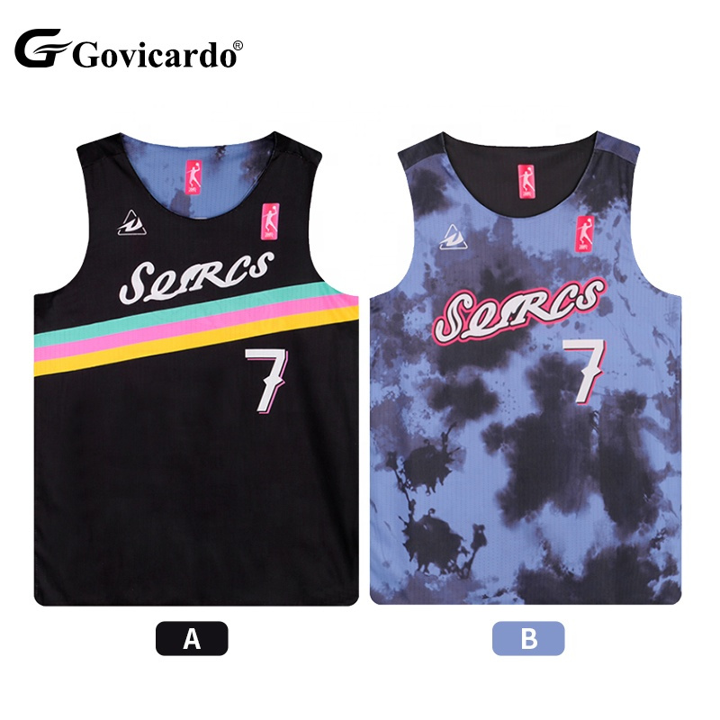 OEM Custom Sportswear Clothes Double Side Reversible Basketball Jersey Shirt Vest Sublimation Men's Basketball Singlet Uniforms