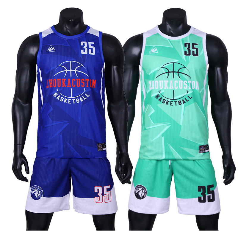Customizable Reversible Basketball Jersey Set Quick Dry Breathable Mesh Sportswear Double Shirt for Basketball Players