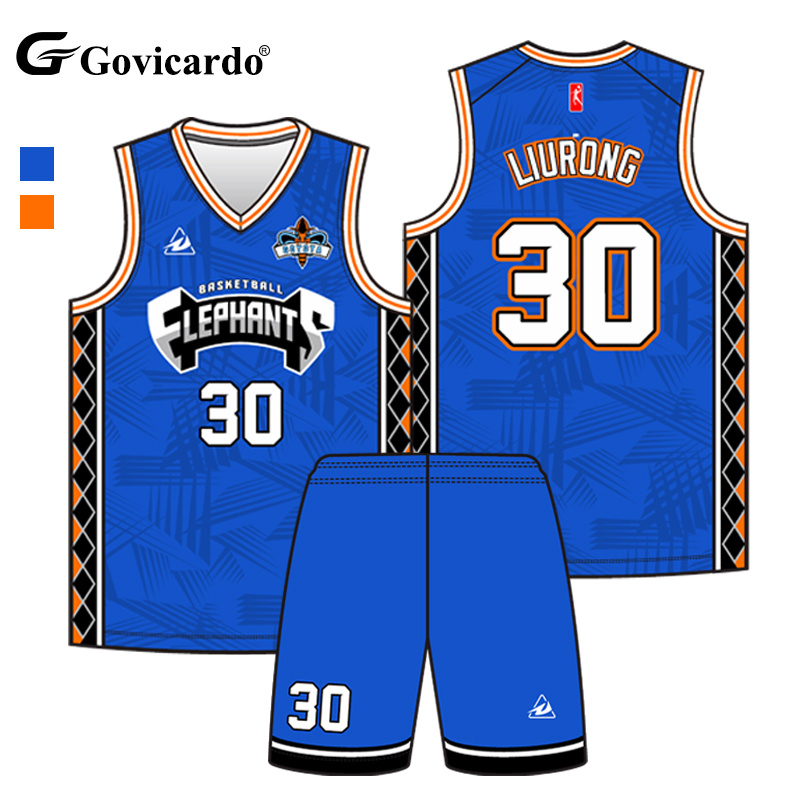 Custom Sublimated Youth Basketball Jersey Retro Style Breath