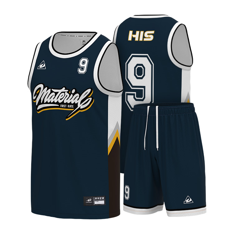 Custom Design Men's Basketball Jersey Set Breathable Polyest
