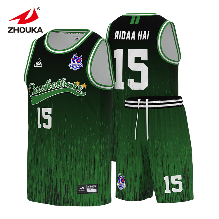 Men's High Quality Reversible Sublimated Basketball Jersey Set Custom Design Breathable Team Uniform Shirt Plus Size
