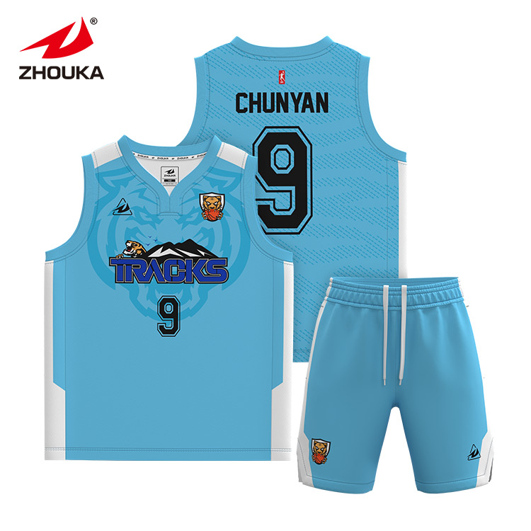 Custom Sublimated Plus Size Basketball Uniform Sets Breathab