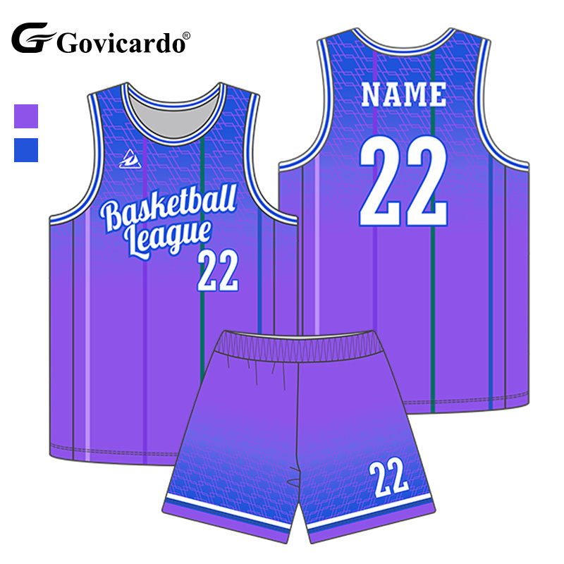 Custom Men's Basketball Jerseys Set Breathable Polyester Spo