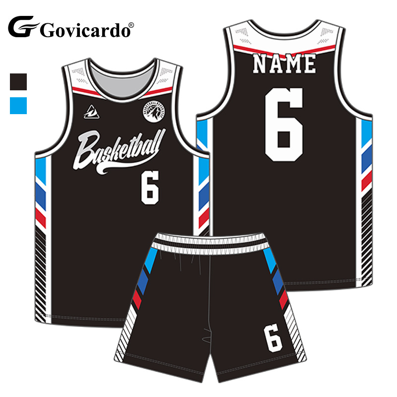 Custom Reversible Basketball Jersey Set for Men Full Sublimation Breathable Basketball Uniform Player Numbers Basketball Wear