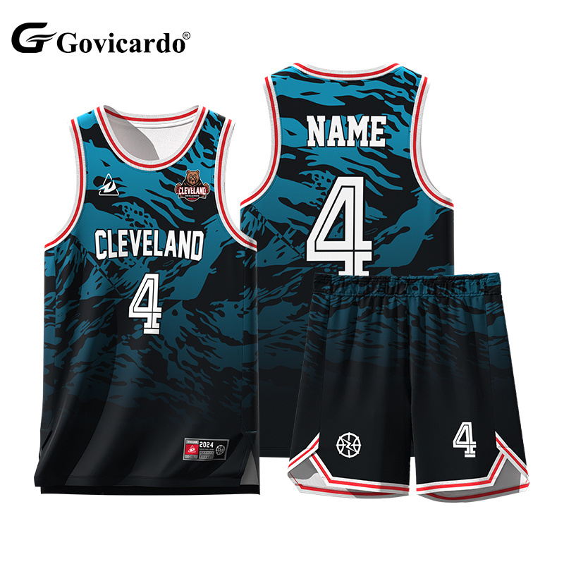 Customizable Men's Basketball Jersey Set Breathable Quick Dr