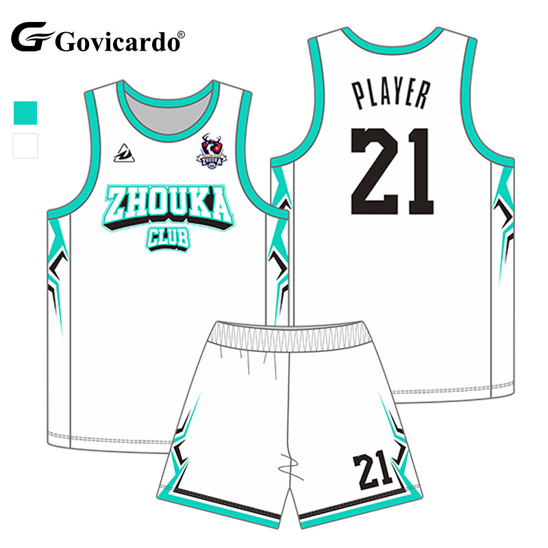 Custom High Quality Reversible Basketball Jersey Set Quick Drying Breathable Digital Printed Team Uniform for Men Plus Size