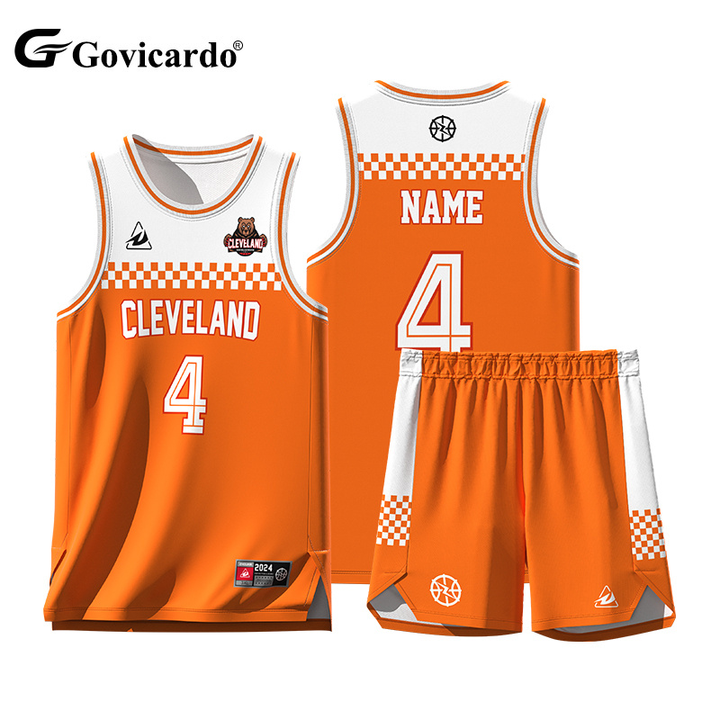 Manufacturer Custom Sport Quick Dry Basketball Uniform Vest and Shorts Breathable Reversible Men Basketball Jersey Wear
