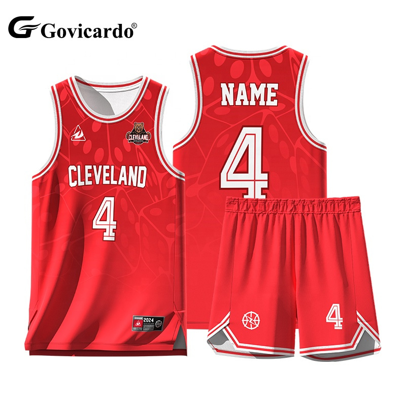 High Quality Custom Sublimation Breathable Basketball Jersey Set Youth Team Design Logo Basketball Uniform Tracksuits for Men