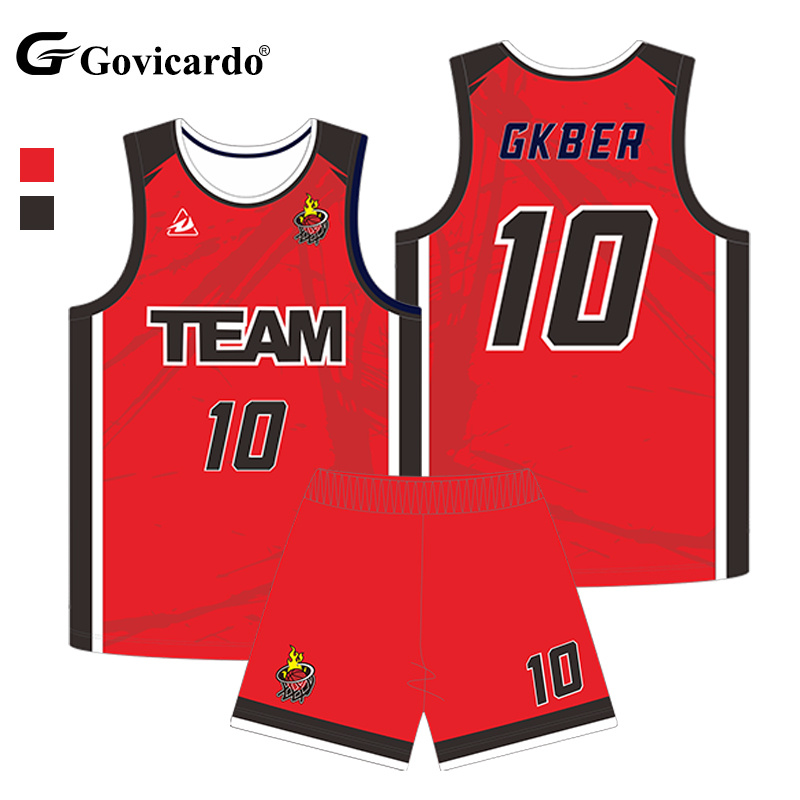 Factory Direct Custom Reversible Basketball Jersey Set 100% 