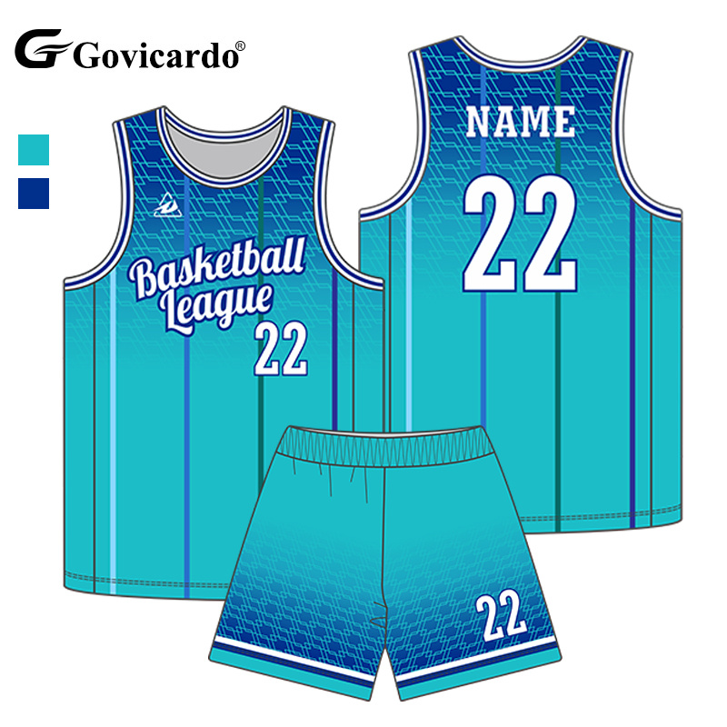 Custom Sublimation Basketball Uniform Set Professional Durab