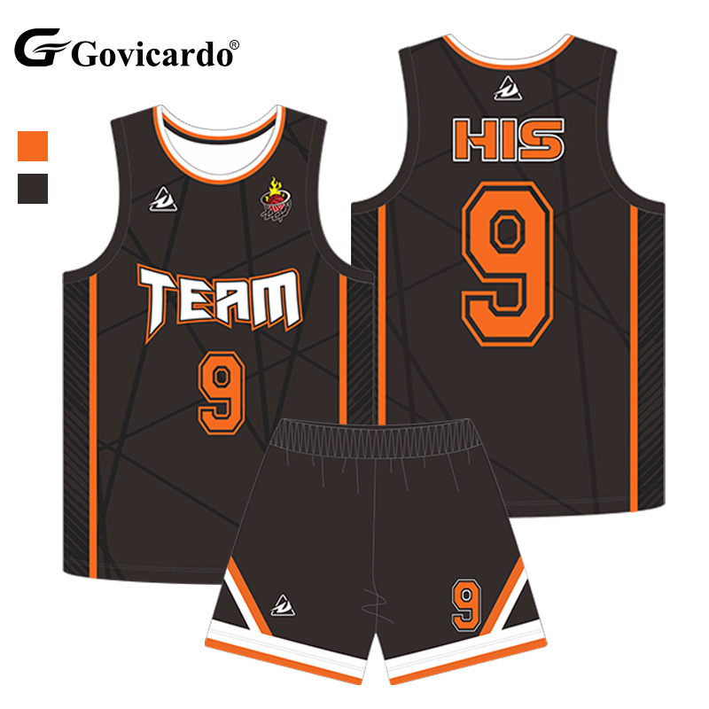 Custom Made Double Sided Basketball Wear Breathable Reversible 100% Polyester Digital Print Plus Size Quick Dry Basketball