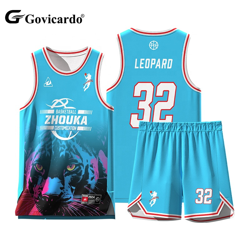 Custom Quick Dry Youth Basketball Jersey Sets Breathable Spo