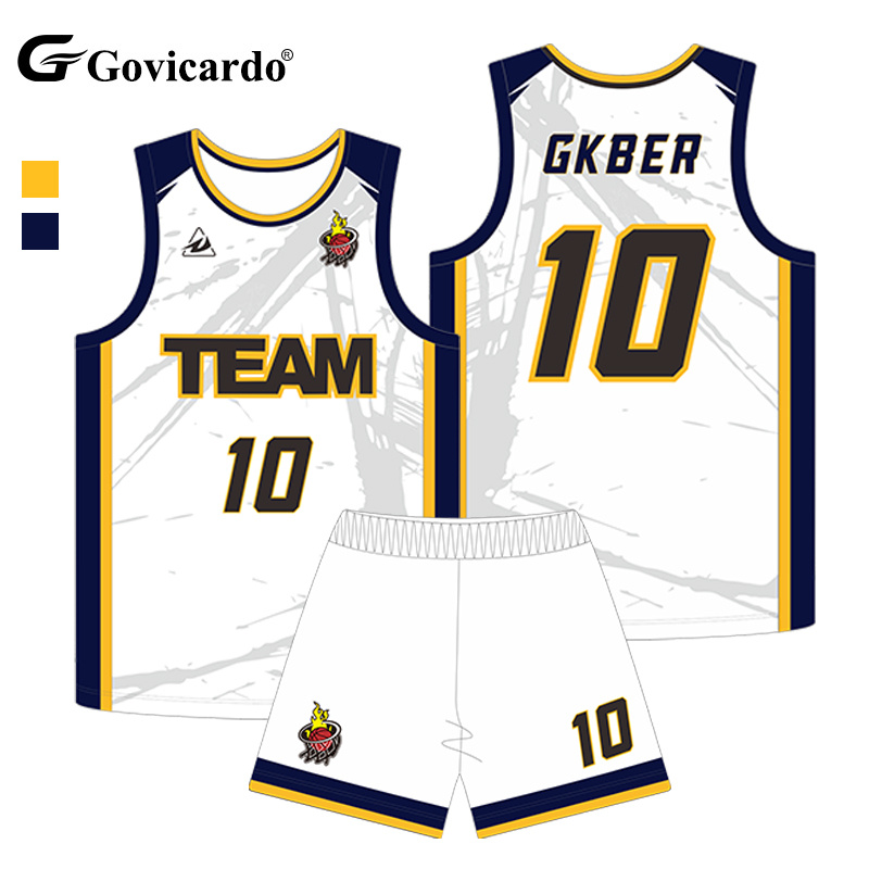 Custom Embroidery Club Basketball Jersey Breathable Mesh Streetwear Shirts with Sublimation Print Team Basketball Uniforms Sets