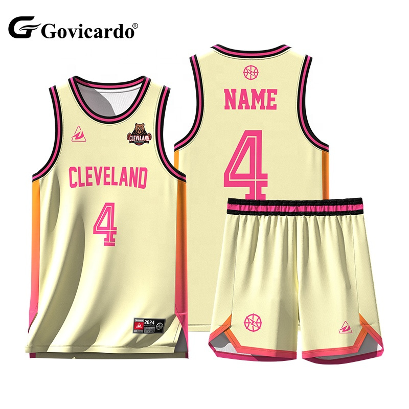 Wholesale Custom Team Club Number Pattern Basketball Jersey Clothing Sport Training Men Basketball Uniform Vest Set