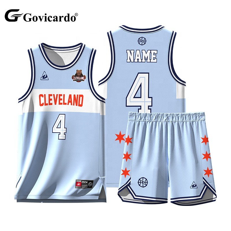 Top Quality Customized Sport Training Breathable Sleeveless Jerseys Basketball Vest Sublimation Printing Basketball Uniform Sets
