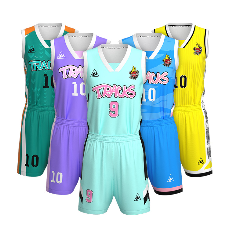 Wholesale Custom Basketball Jersey Women Basketball Uniform Set Custom Design New Style Breathable Basketball T-shirt