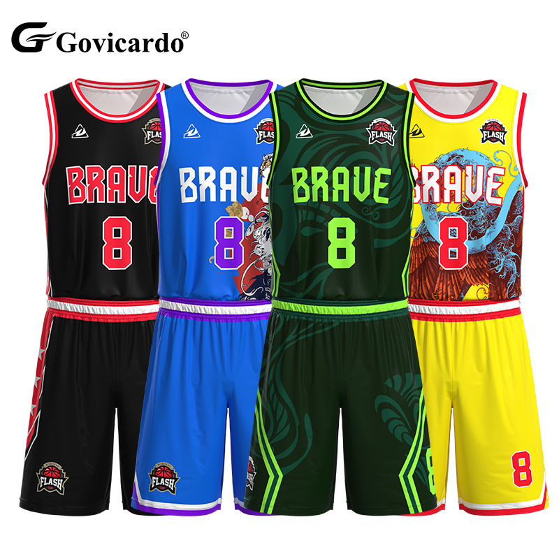 Men's Reversible Basketball Jersey Set Custom Sublimation St