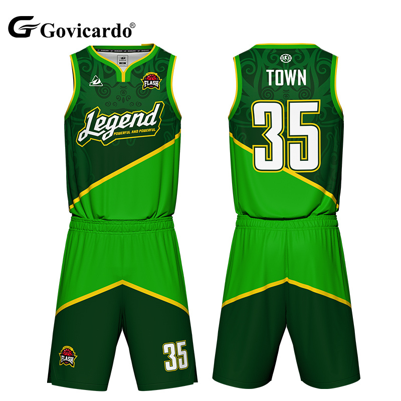 Custom Designed Reversible Basketball Jersey Moisture Wicking Training Uniforms Breathable Sublimation Set Bulk Order for Custom