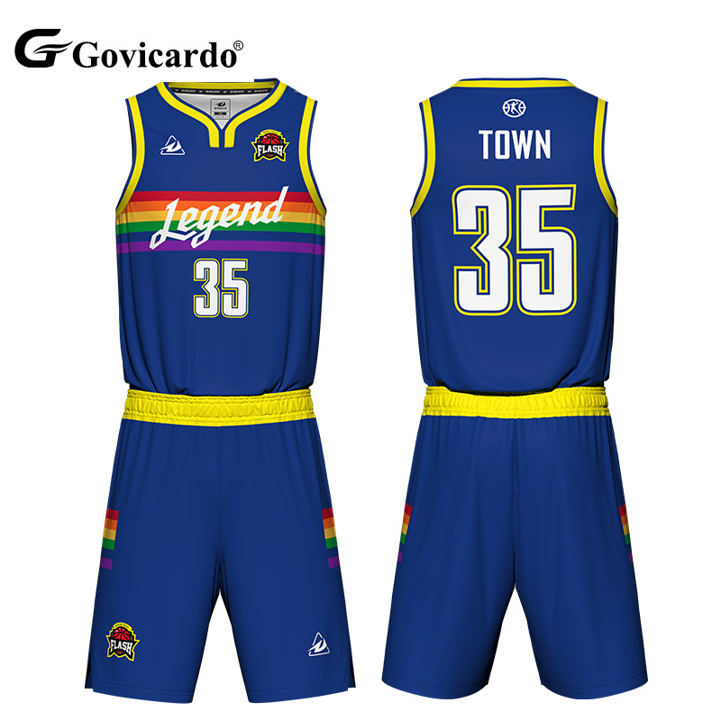 Direct Factory Supply OEM Custom Pro Basketball Uniforms Breathable Team Jersey Kits in Size & Color Free Design Basketball Wear