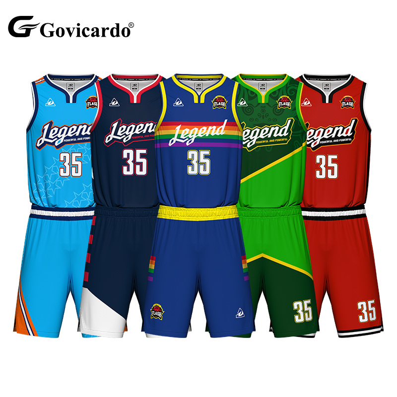Men's Dri-Fit Reversible Basketball Jersey Set Custom Design Sublimation Teamwear Factory Direct Breathable Basketball Uniforms