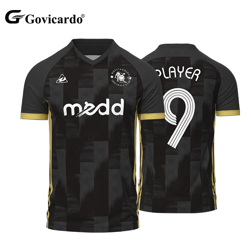 Wholesale Retro Casual Adult Soccer Wear Uniform Quick Dry Football Jersey Tracksuit Embroidered Club Team Design Vintage Shirt