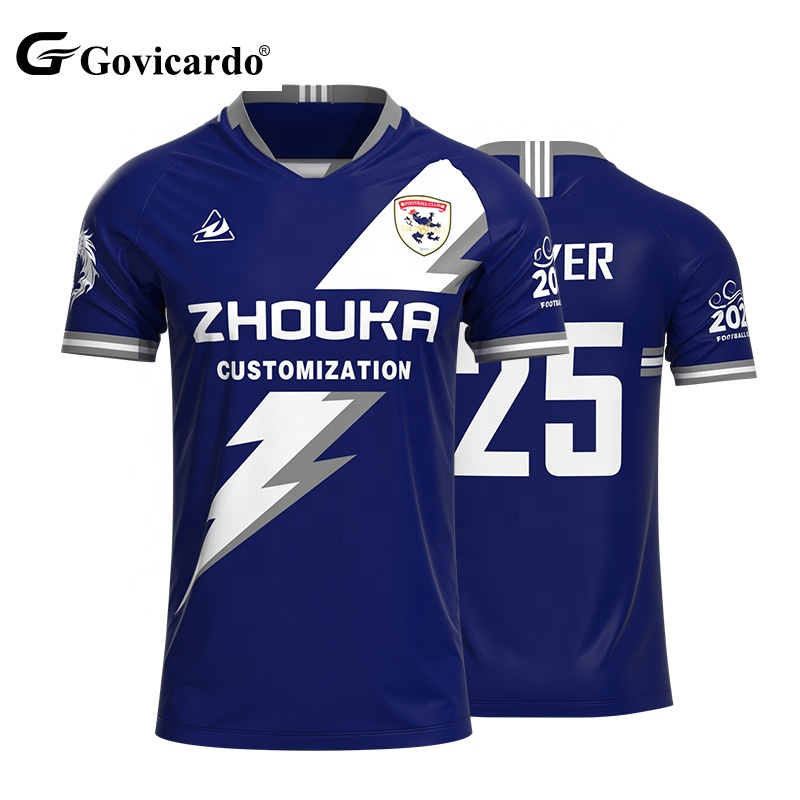 High Quality Retro Soccer Jersey Custom Jacquard Fabric Foot