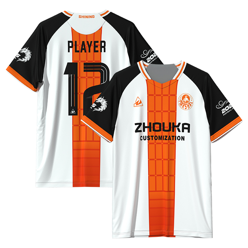 Wholesale Custom Jacquard Embroidered Retro Soccer Jersey  H
