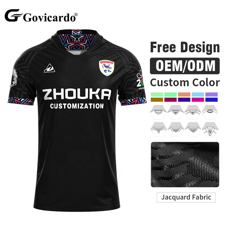 Factory Price Polyester Jacquard Breathable  Soccer Wear Foo