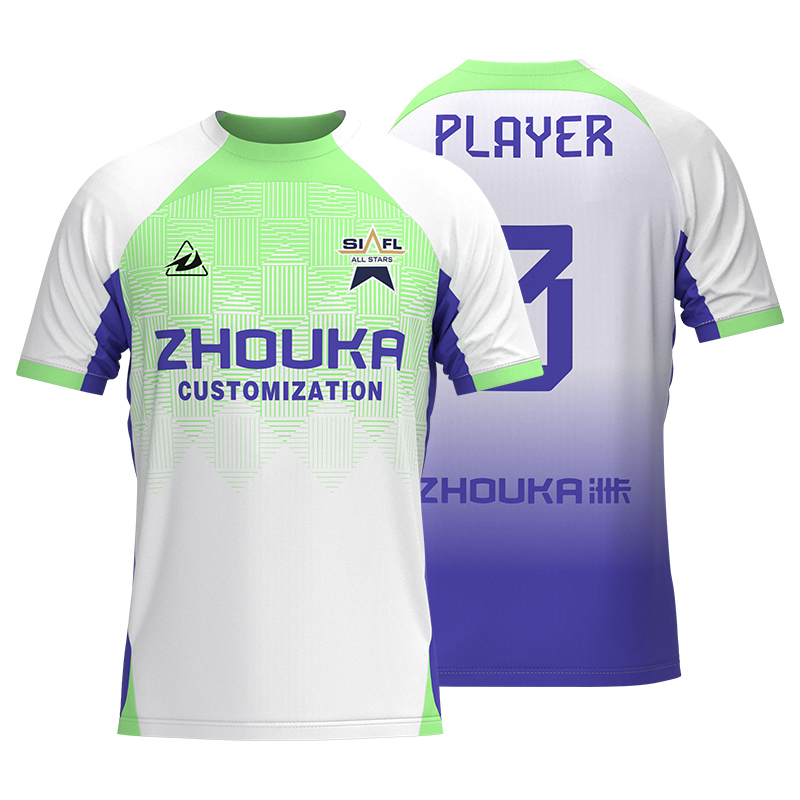 High Quality Custom Soccer Jersey Premium Ribbed Turtle Back
