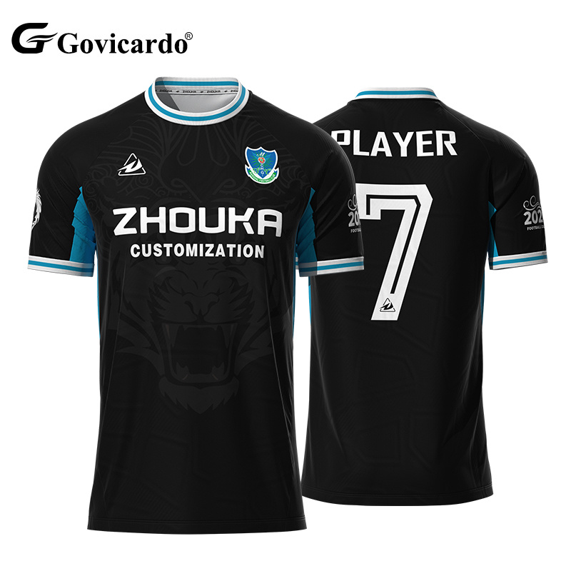 Custom Jacquard Fabric Sportswear Soccer Team Uniform Footba