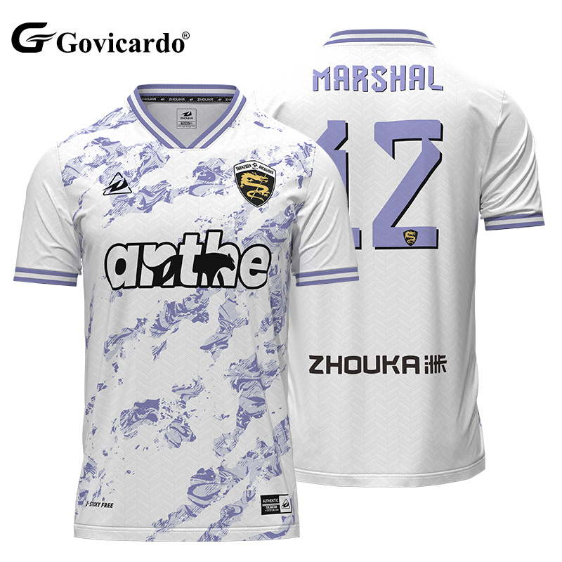 Custom Designed Jacquard Fabric Soccer Wear Player Version Jerseys Sublimation Printing Personalized Breathable Football Shirts
