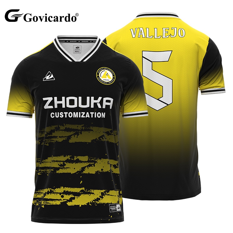 OEM Custom Jacquard Soccer Sports T-shirts Club Team Footbal