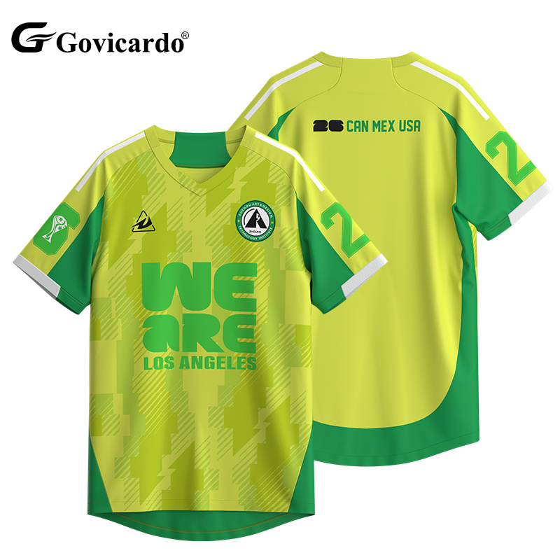 2026 Custom Soccer Team Uniform Lightweight Breathable Jacquard Polyester Jersey Sublimation Football Shirt Urban Design Style