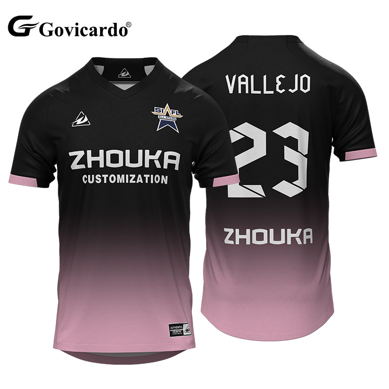 OEM Custom Lightweight Jacquard Breathable Soccer Wear Autom