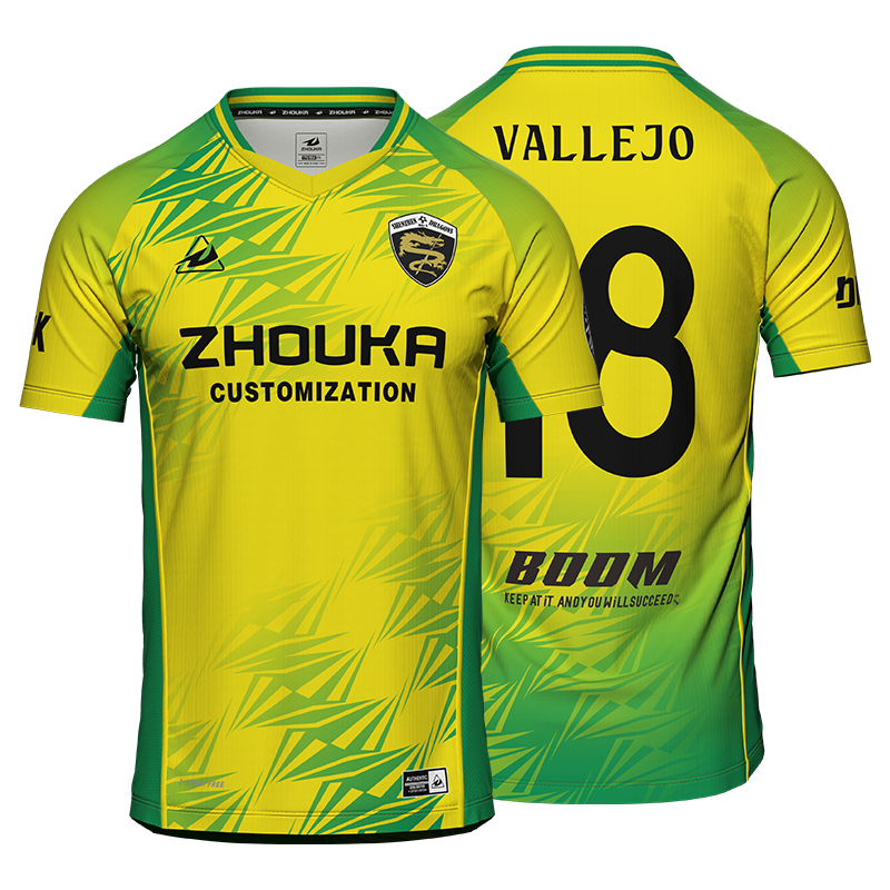 2025 Custom Breathable Digital Printed Football Jersey Professional Game Team Uniforms with Automated Cutting Technology