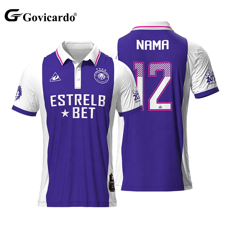 Wholesale Custom Sublimation 100% Polyester Quick Dry Polo F