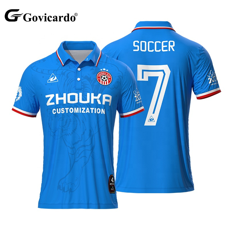 Low MOQ Custom Design Logo Pattern Youth Team Soccer Jersey 