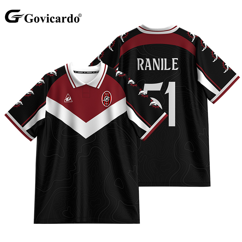 OEM Custom Classic Retro Soccer Polos High Quality Vintage S